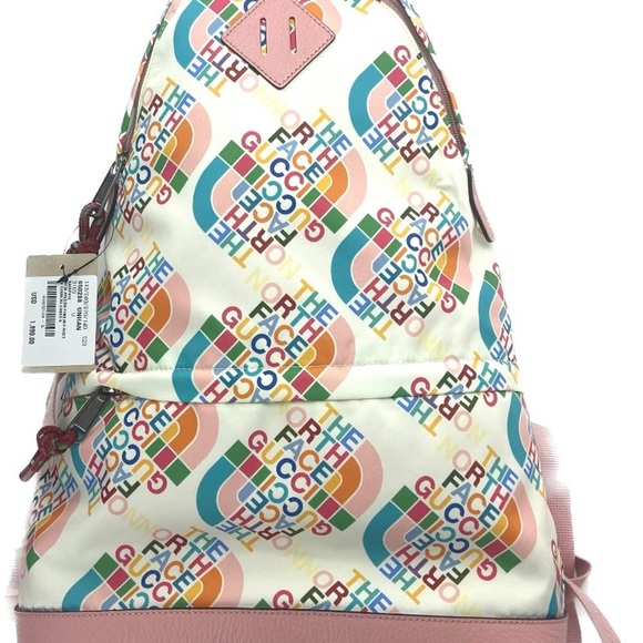 Gucci x The North Face Backpack, Pink/White, 650288, NWT - Picture 4 of 13
